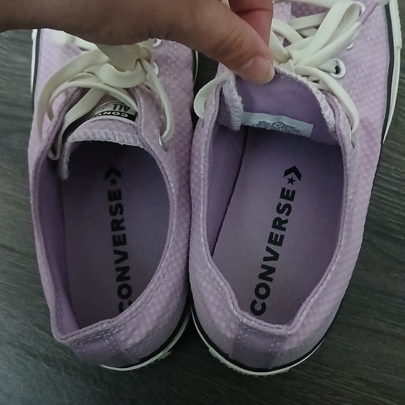 Converse Chuck Taylor All Star Checkered Classic Amythest Sneakers Size 7.5 - Picture 8 of 9